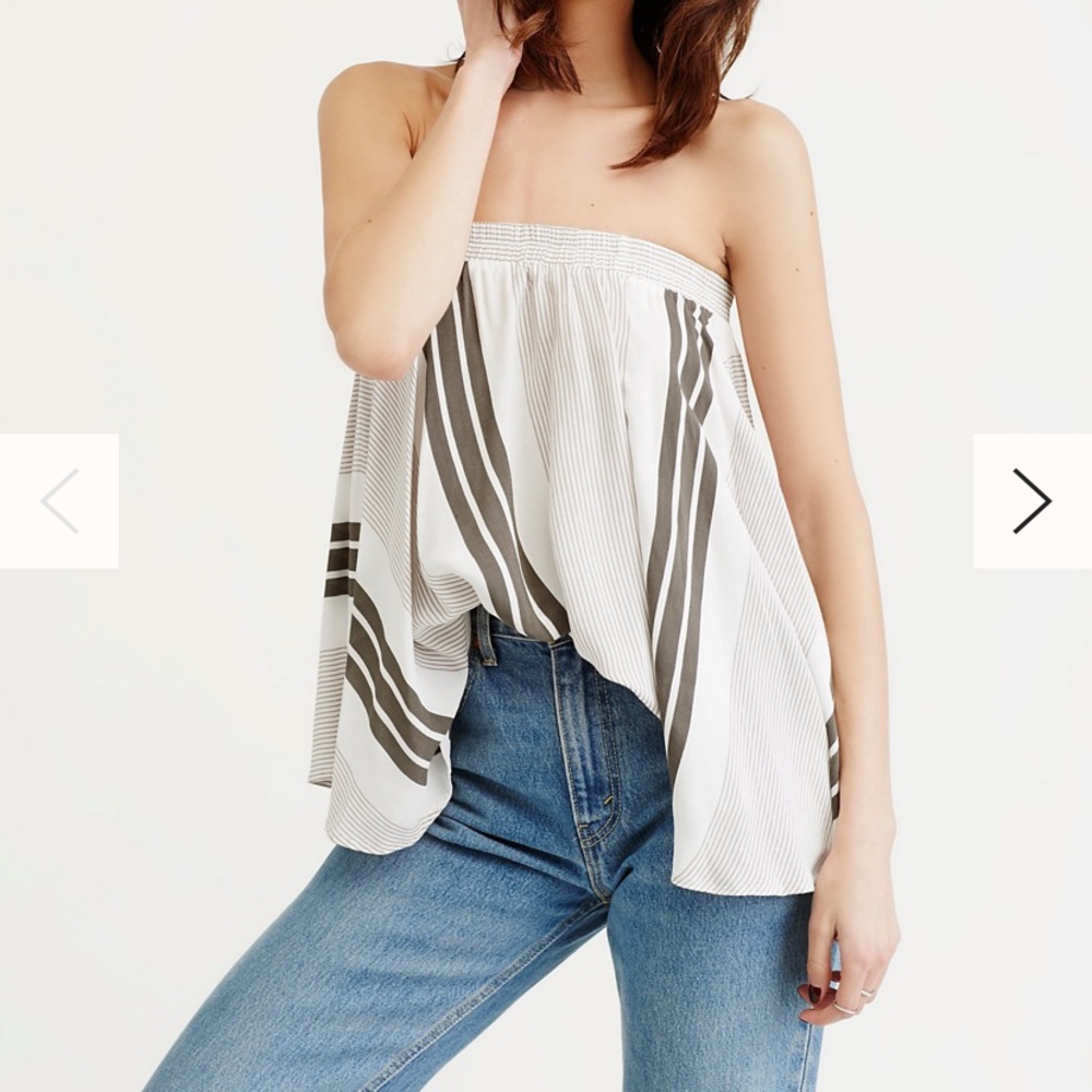 Free People Striped Bella Tube top